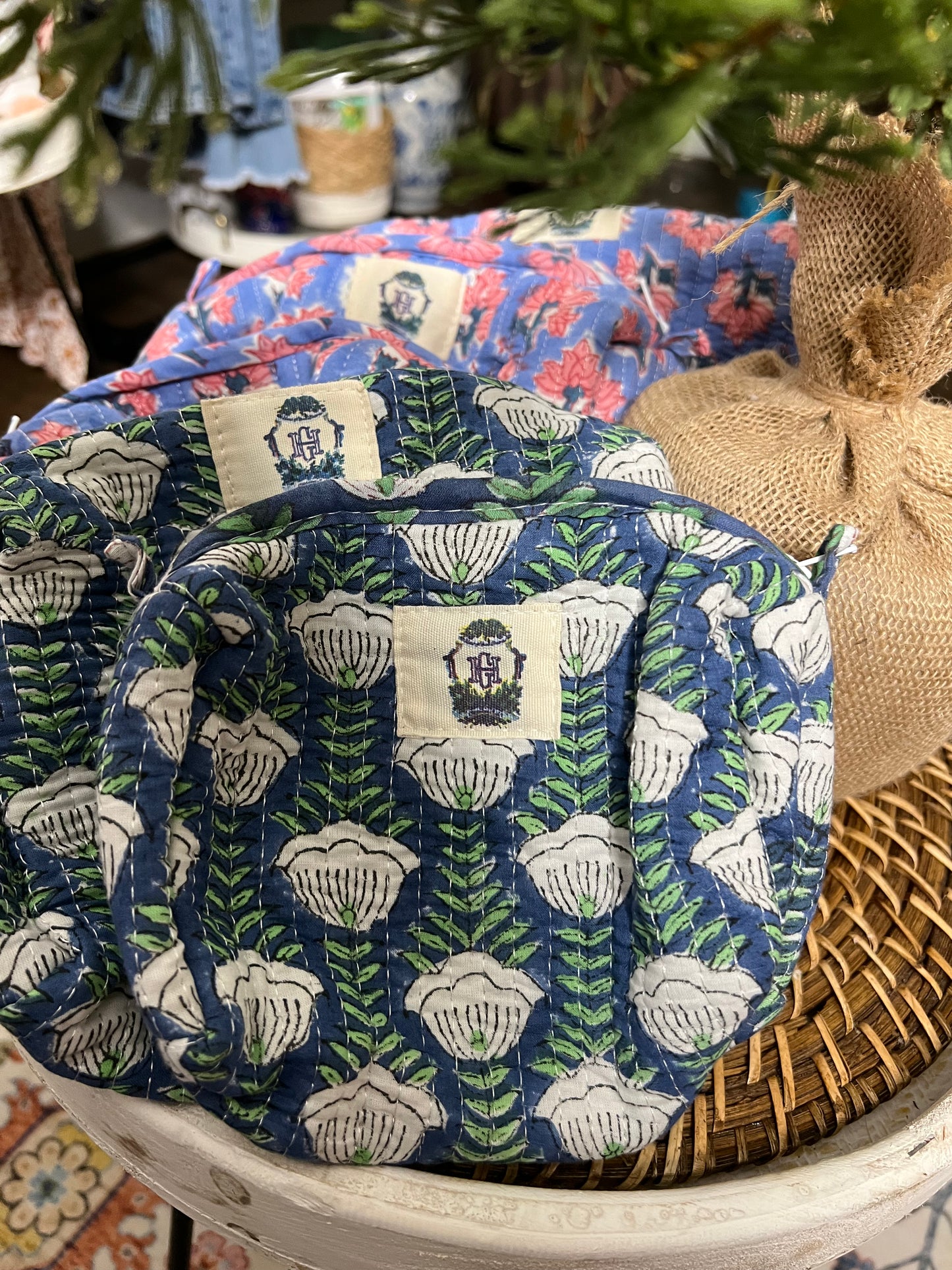 Quilted Cosmetic Bag