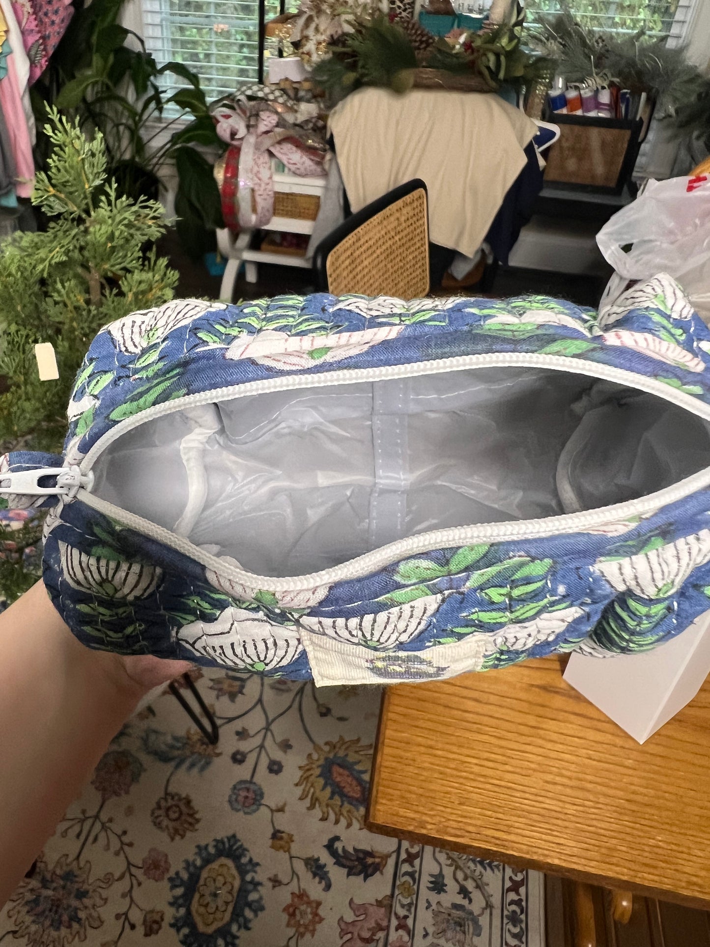 Quilted Cosmetic Bag