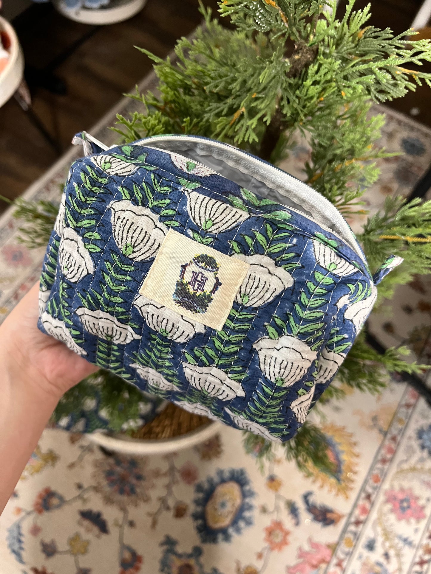 Quilted Cosmetic Bag