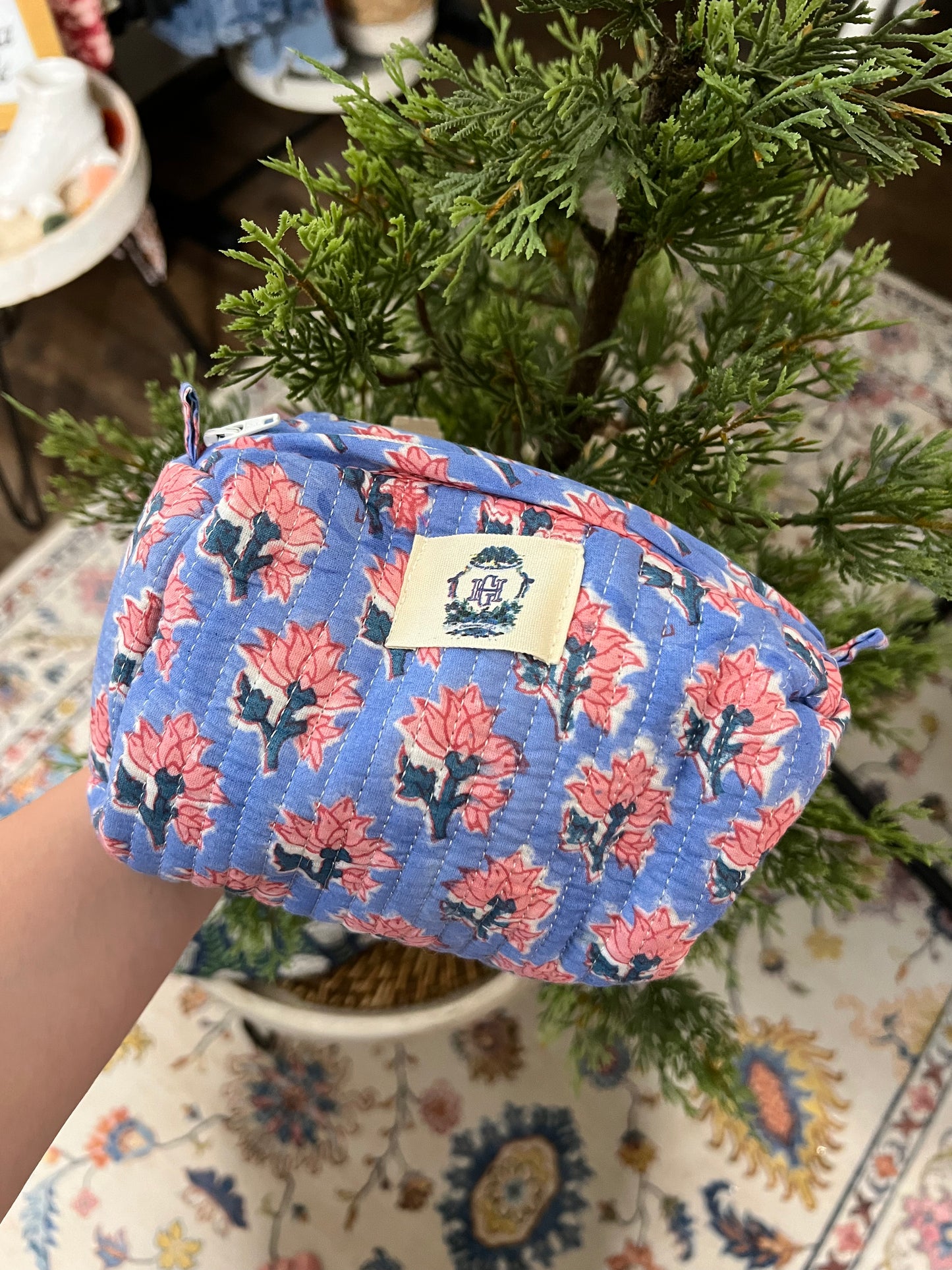 Quilted Cosmetic Bag